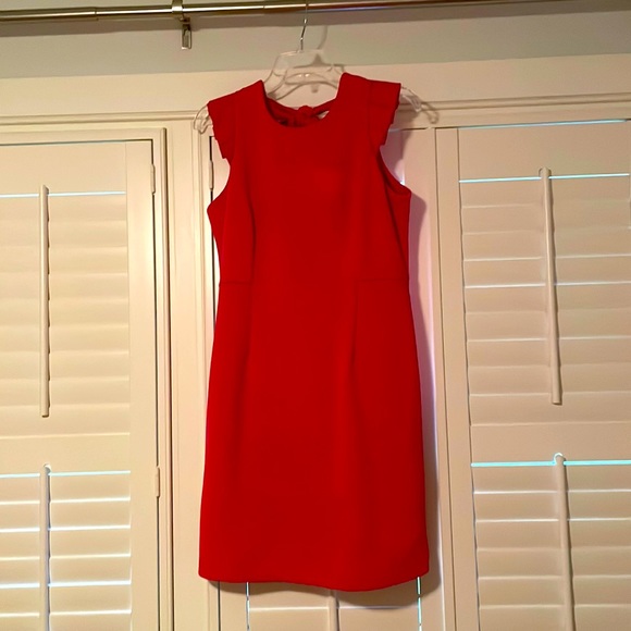 95% polyester 5% spandex ruffle sleeve detail and square back with tie - Picture 1 of 3